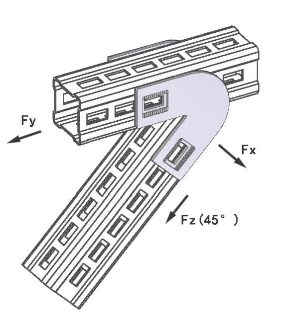 45度角平面连接件 2